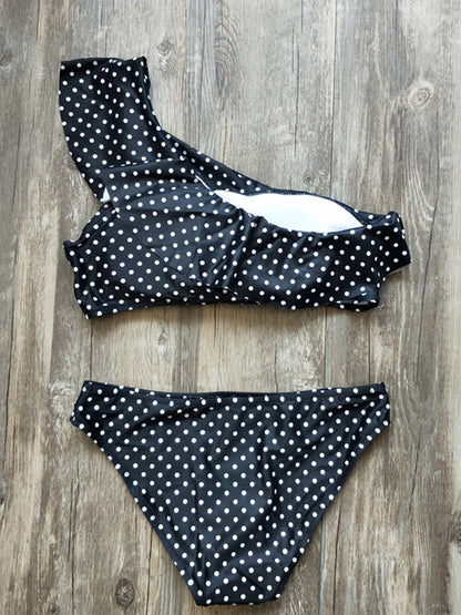 Popular Unilateral Lotus Leaf Sexy Bikini Set