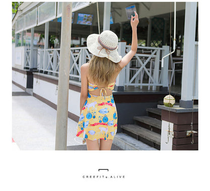 Women's mini-breasted bathing swimsuit