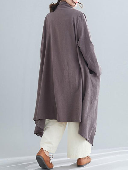 Loose Cropped Hemline Cover-up