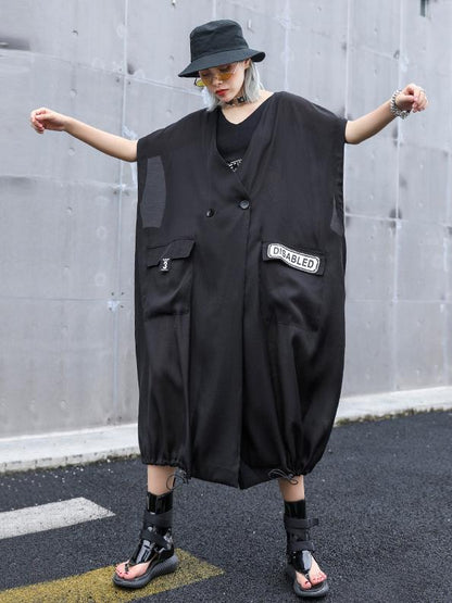 Light Elastic Waist Design Trench Coat