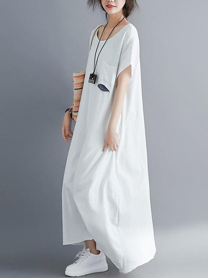 Loose A-line Slimmer Long Dress