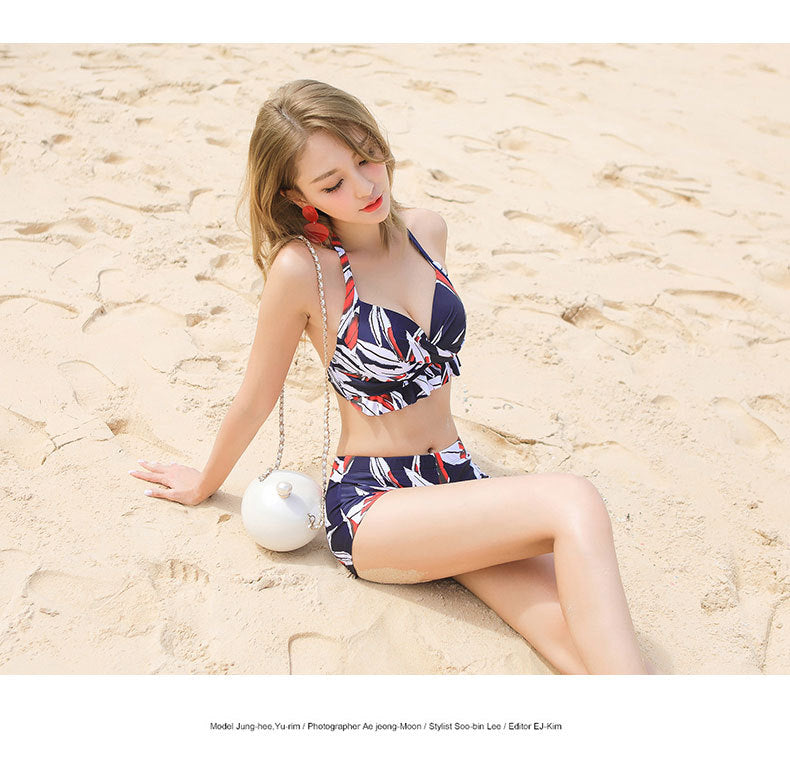 Belly thin conservative skirt swimsuit