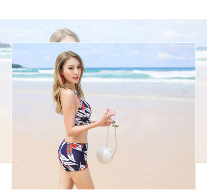 Belly thin conservative skirt swimsuit