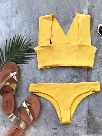 This Love Spahetti-neck Bikini Set