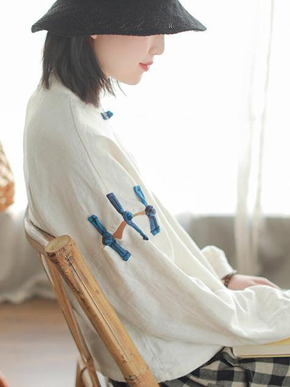 Vintage Ramie Chinese Style Shirt