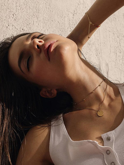 Gold Circle Necklace