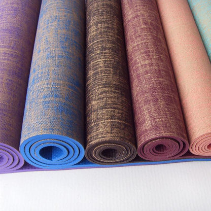 Flax Eco-Friendly Breathable Non-Slip Odorless Exercise Yoga Mats