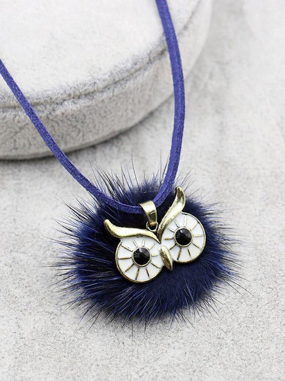 Cute 6 Colors Bohemia Owl Necklaces Accessories