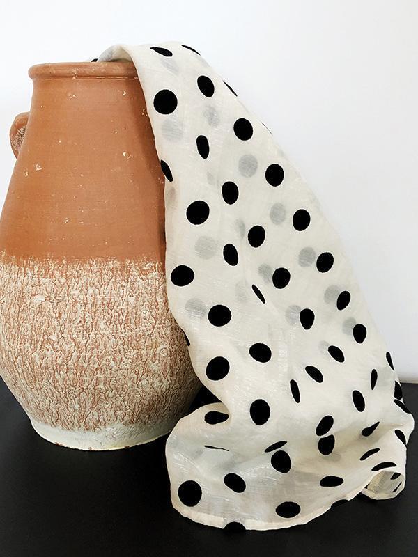 Original Polka-Dot Bishop Sleeve T-Shirts Tops