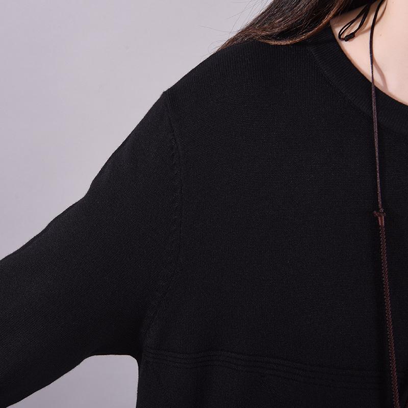 Buykud Casual Warm Comfortable Plaid Knitted Dress