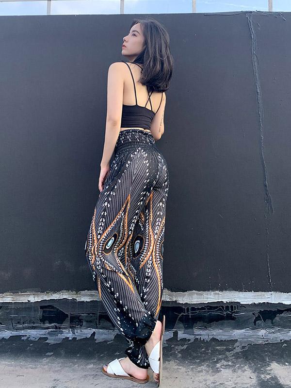 Fashion Beach Casual  Printed Bloomers Pants