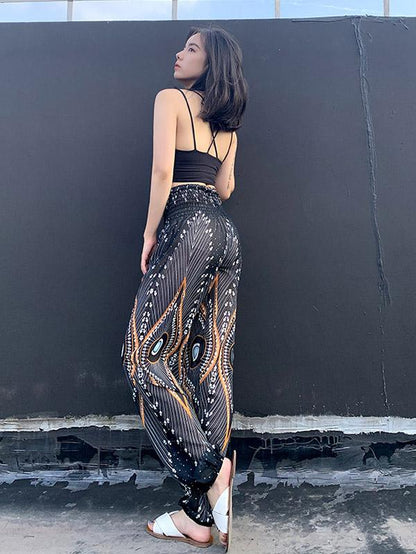 Fashion Beach Casual  Printed Bloomers Pants