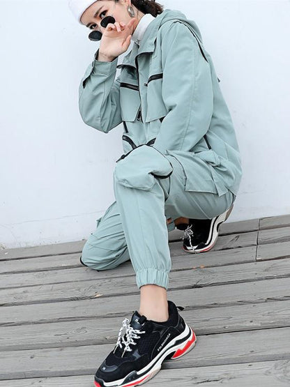 Cool Multi-pocket Detachable Split-joint Overall Suits
