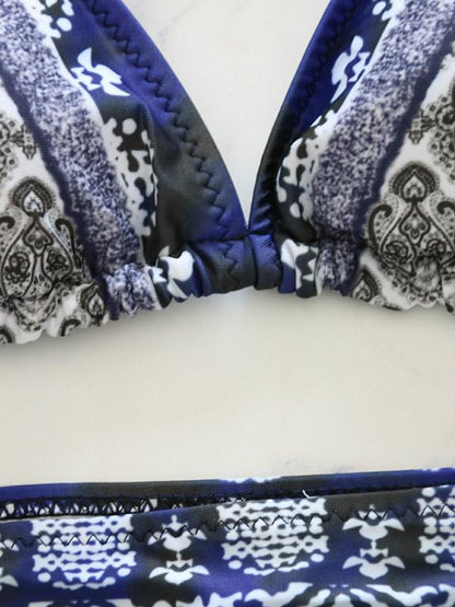 Sexy Floral Print Bikini Set