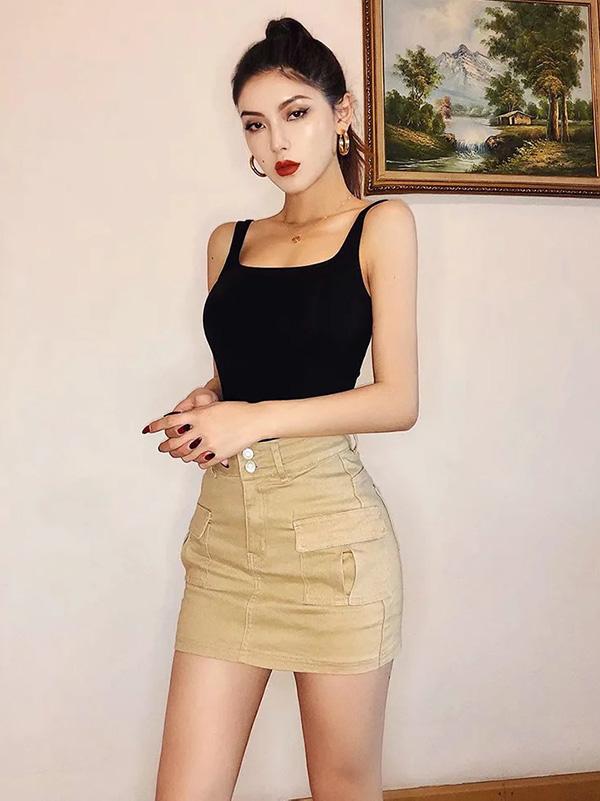 Sexy Solid Wrap Spaghetti-Neck Vest Top