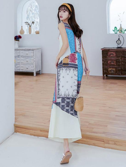 Comfortable Colorful Printed Beach Jumpsuit