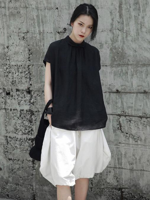 Ruffled Fresh Simple Fiber T-shirt