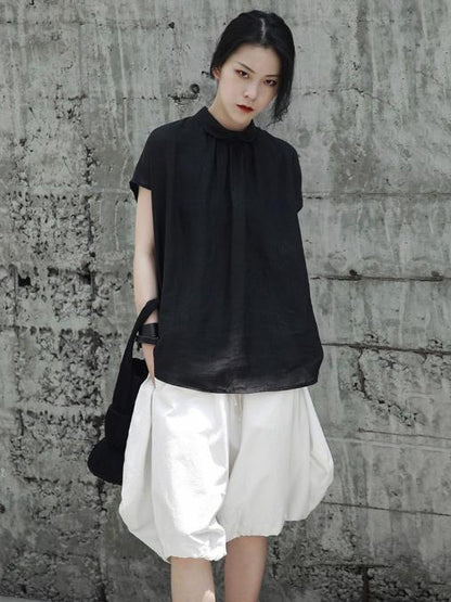 Ruffled Fresh Simple Fiber T-shirt