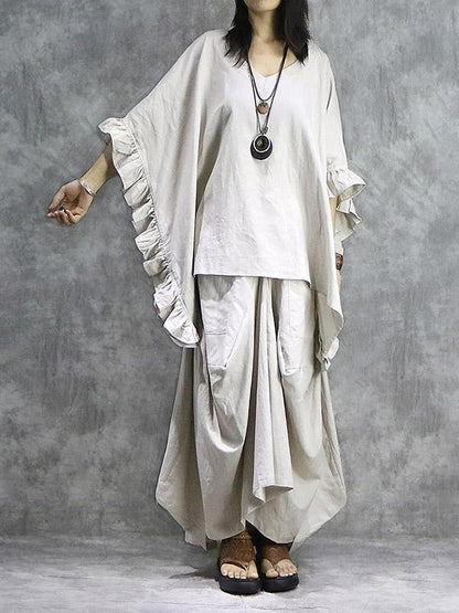 Oversize Batwing Sleeves Shirt