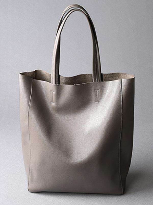 Simple Black Leather Bag