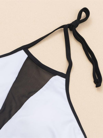 Split-Joint Bandage Split Bikini Swimsuit