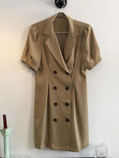 Vintage Fashion V-neck Suit Dress