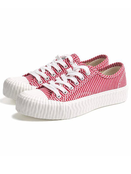 Stripe Canvas Sneaker Casual Shoes