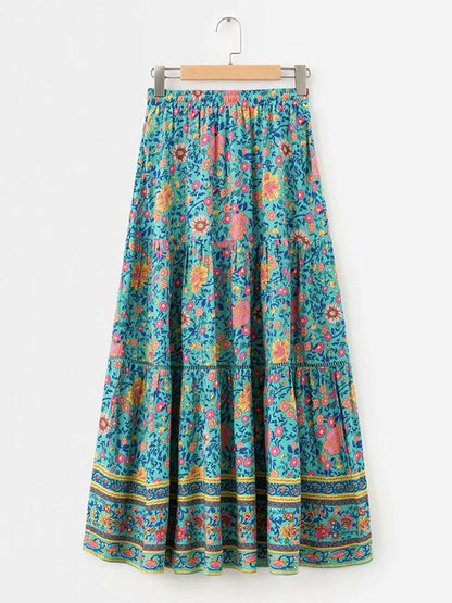 National Printed Bohemia Skirt