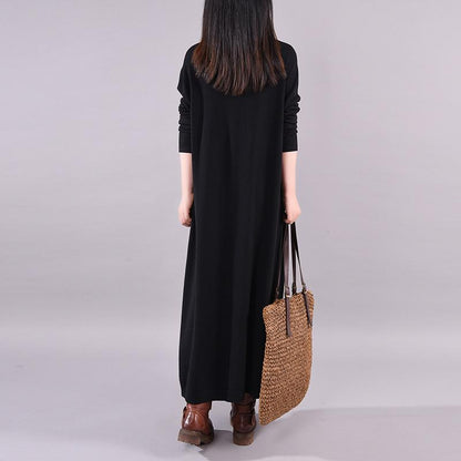 Buykud New Fashion Button Decaration Knit Dress