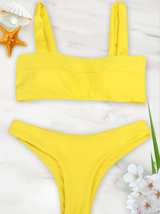 Padded Triangle Bottom Bikinis Swimwear