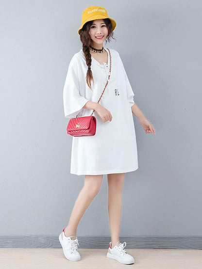 Oversize Bandage Printed Dress