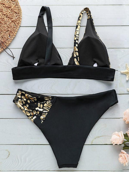Golden-plating Sexy Bikinis Swimwear