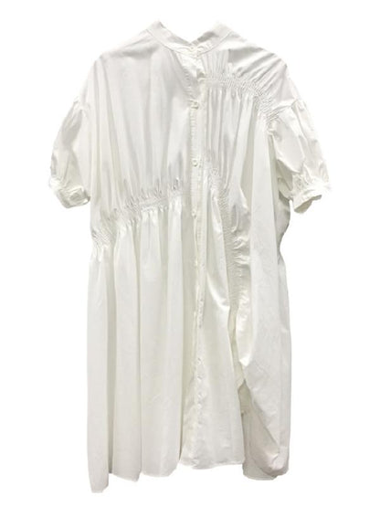 Asymmetric Lantern Short Sleeves Dress