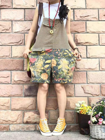 Retro Split-joint Jumpsuit