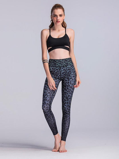 Leopard Printed Wrap Yoga Leggings