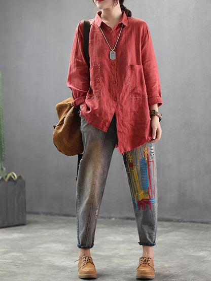 National Linen Rough Selvedge Shirt