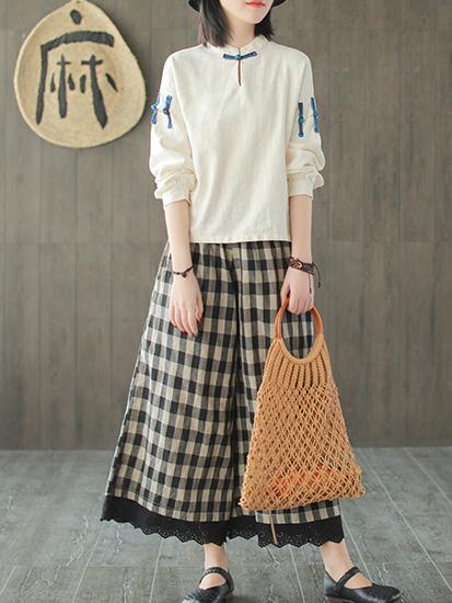 Vintage Ramie Chinese Style Shirt