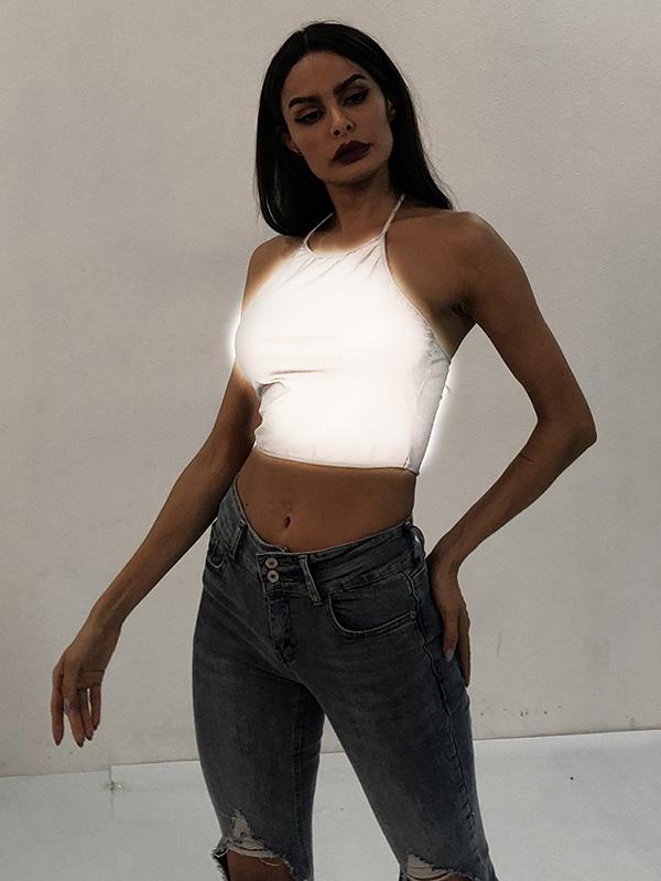 Fashion Sexy Condole Belt Sports Tank