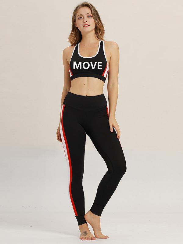 Striped Fitness Yoga Leggings