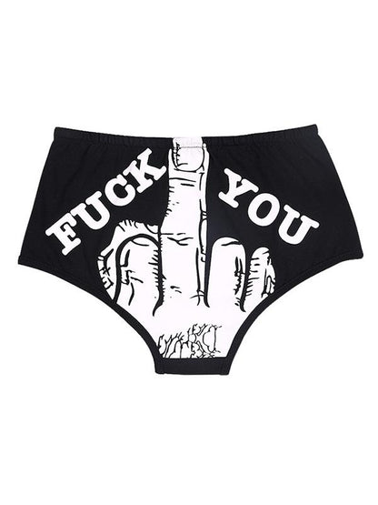 Letter Print Briefs Underwear