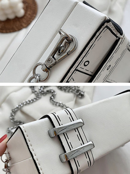 Original Stylish Cartoon Printed Contrast Color Bag