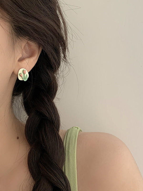Original Tulip Geometry Earrings Accessories