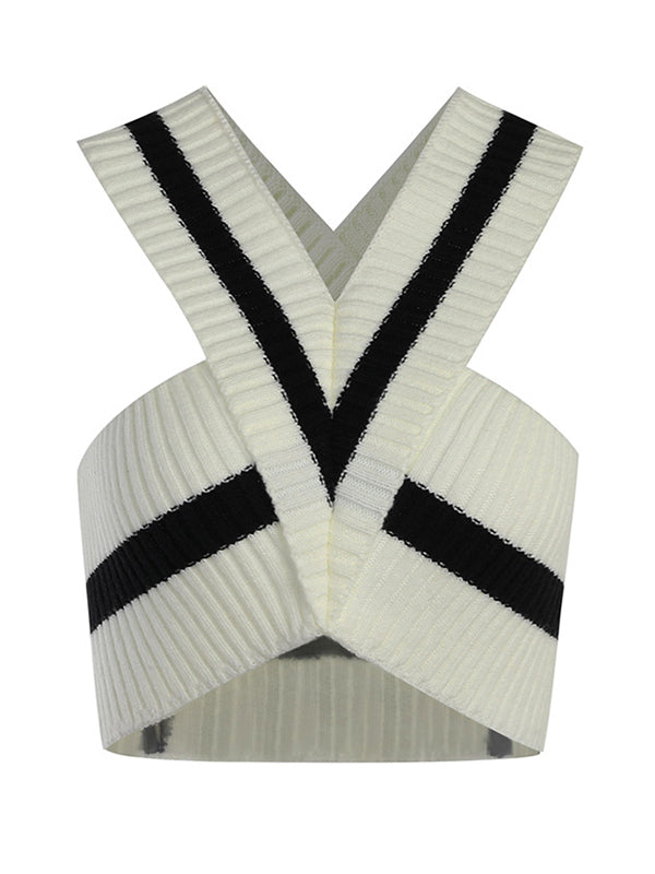 Original Sexy Knitting Halter-Neck Vest Top