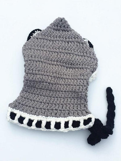 Knitted Fox Featured Warmer Hat