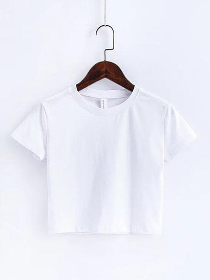 Casual Wrap Solid Sports T-Shirts Tops