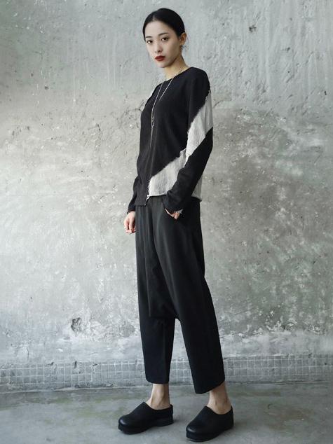 Light Split-joint Harem Pants