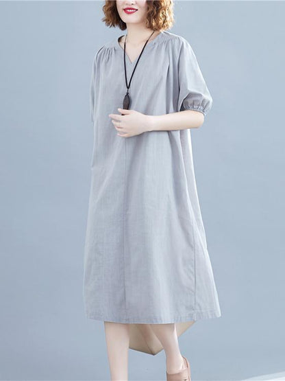 Loose Oversize Solid  Dress