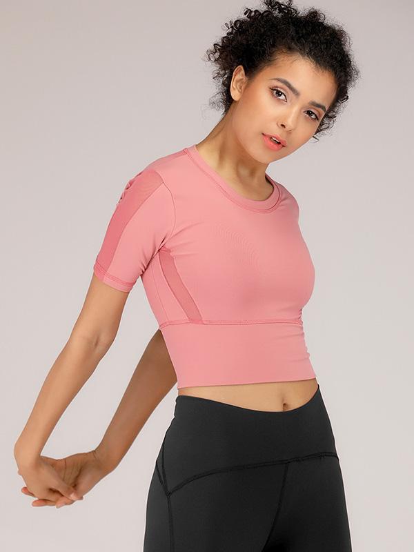 Quick-dry Collect Waist Sports Tee