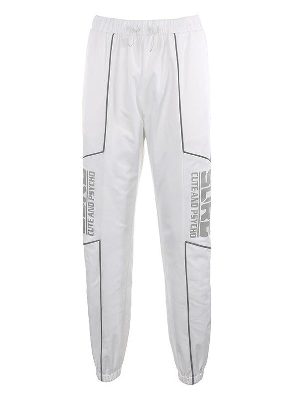 Fashion Letters Print Harem Casual Pants