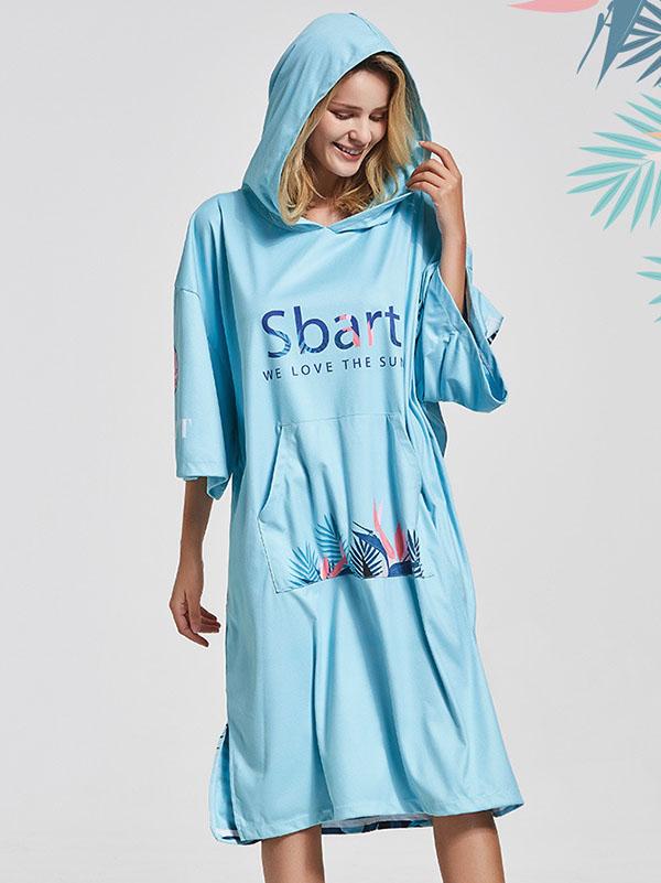 Quick-Drying Sunscreen Swim Diving Bathrobe Beach Cape